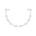 RAVENSCROFT CURVED LEATHER CEILING LIGHT