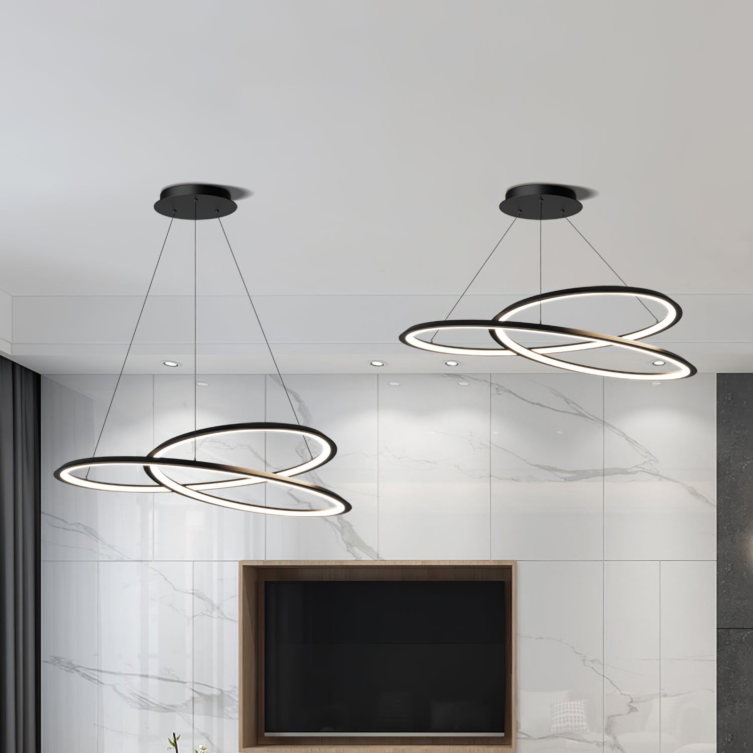 WINTHORPE CURVILINEAR LED HANGING LIGHT