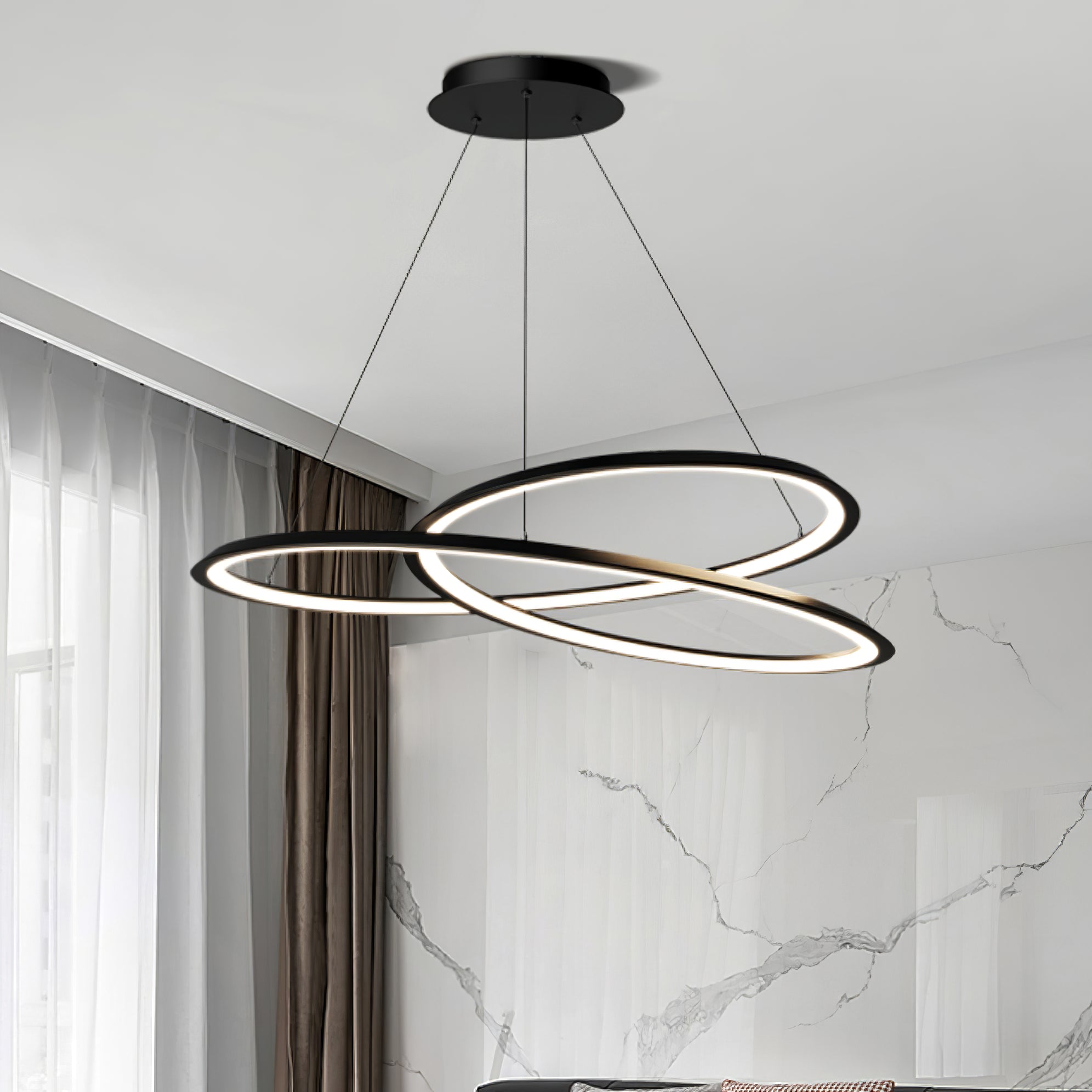WINTHORPE CURVILINEAR LED HANGING LIGHT