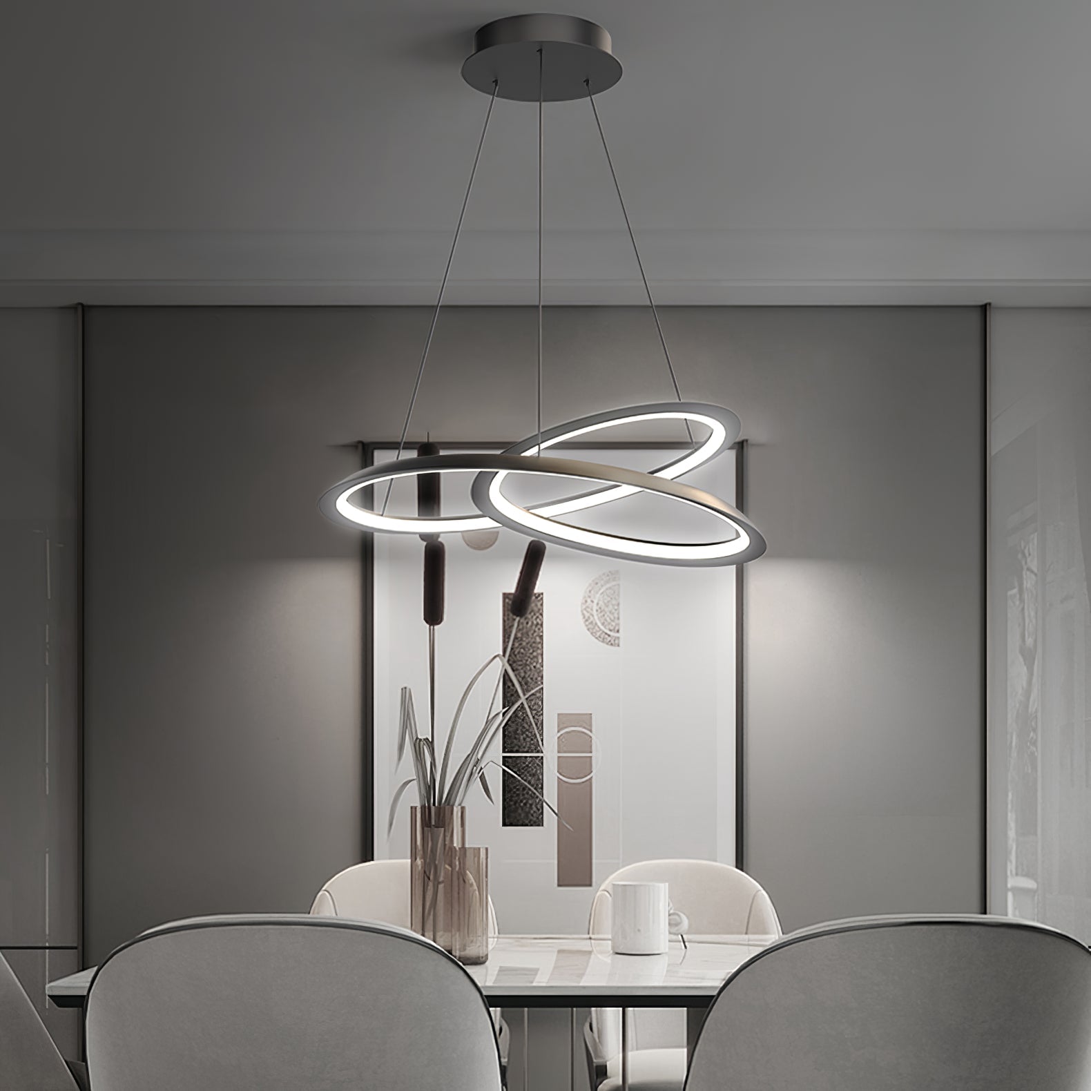 WINTHORPE CURVILINEAR LED HANGING LIGHT