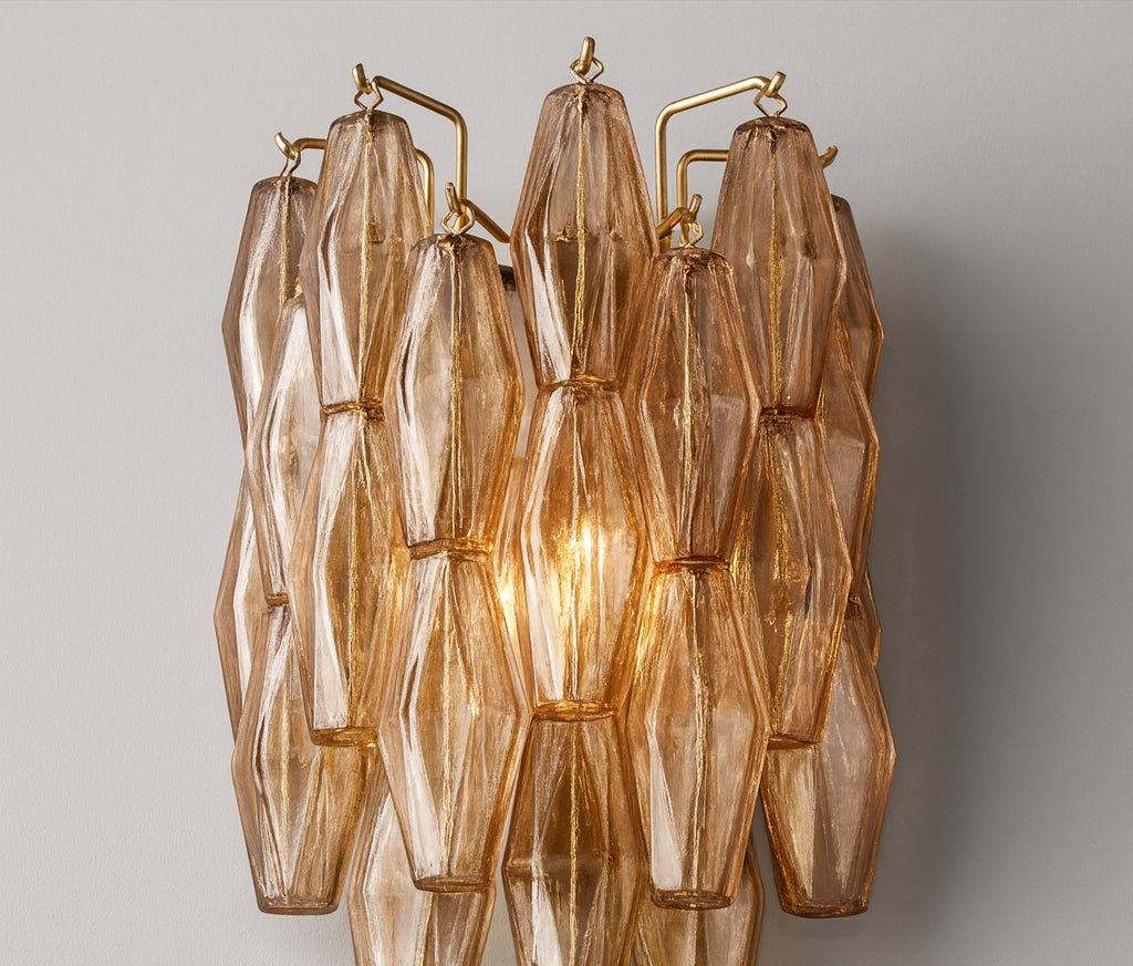 VIGNEUX SLIM SMOKE-COLORED WALL LANTERN