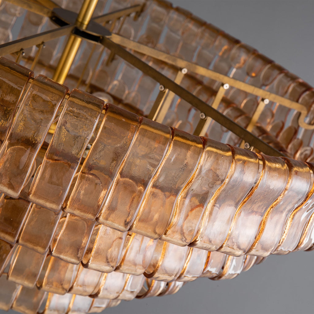 VERONA SMOKE-LACED CIRCULAR LIGHTING FIXTURE