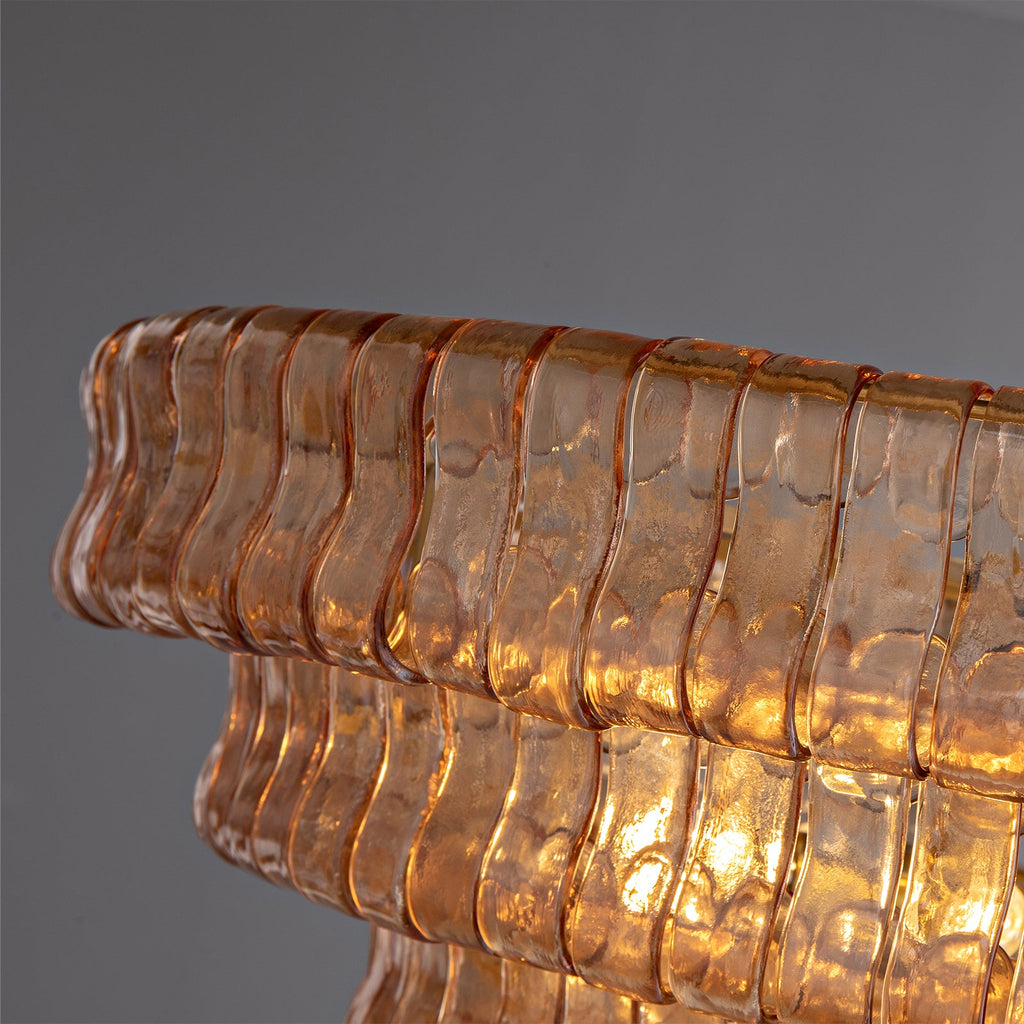 VERONA SMOKE-LACED CIRCULAR LIGHTING FIXTURE