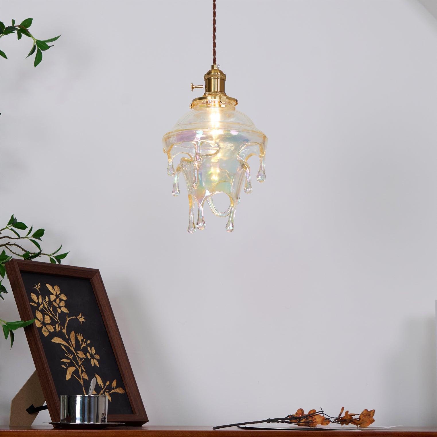 RIVERTIDE AQUA RESIN HANGING LANTERN