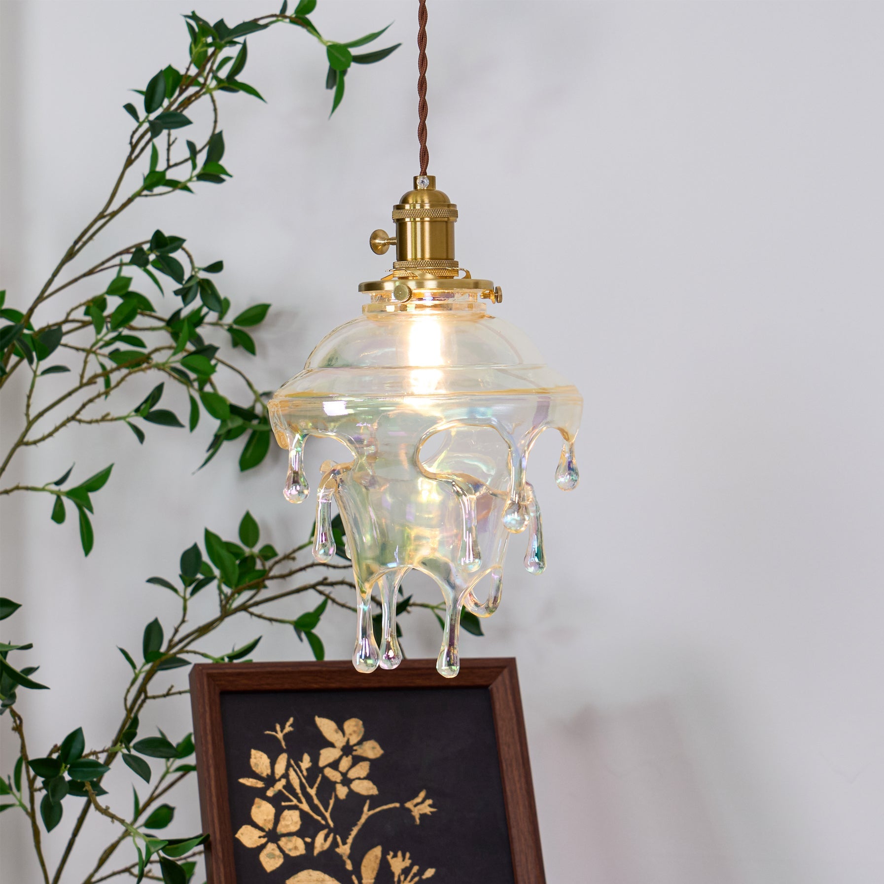 RIVERTIDE AQUA RESIN HANGING LANTERN