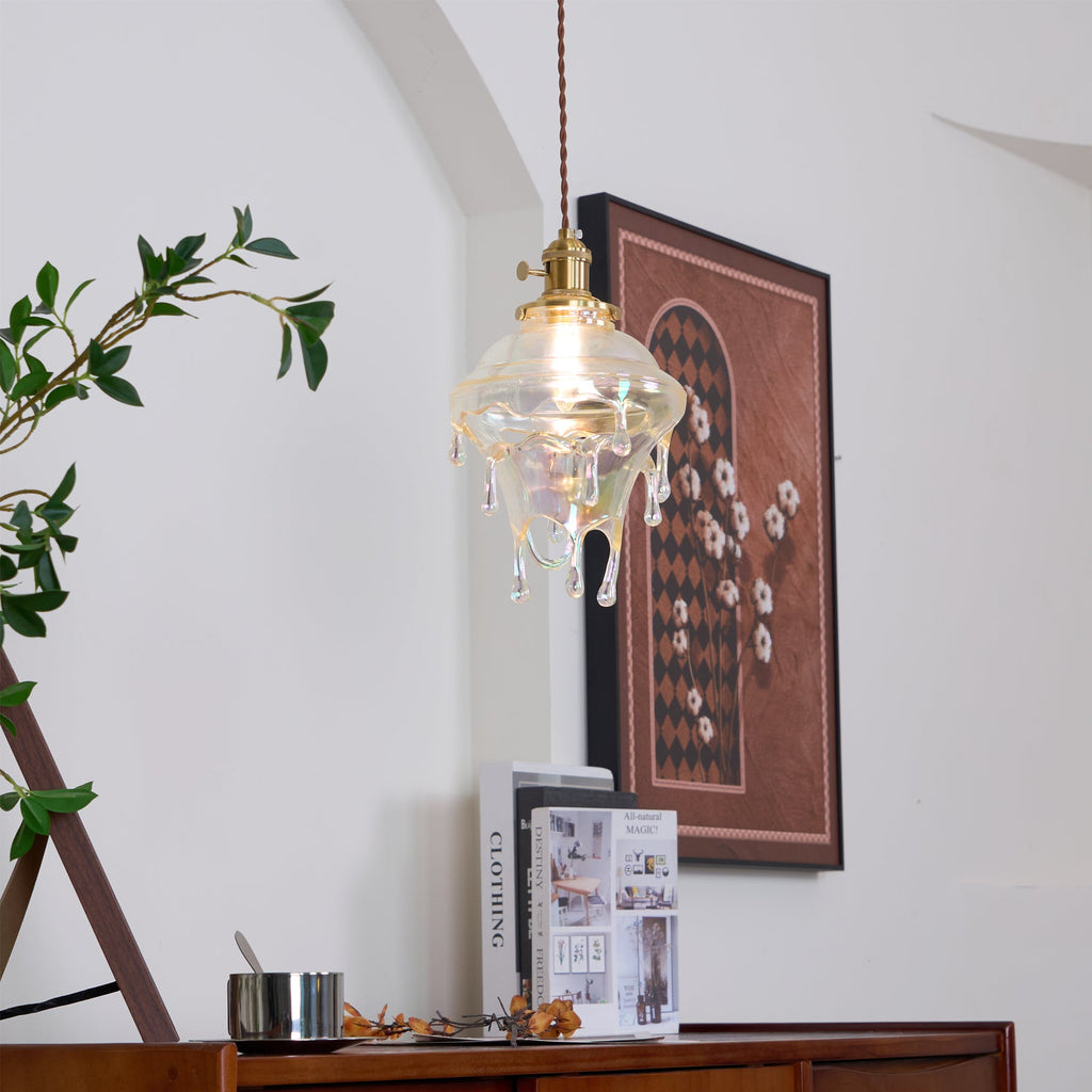 RIVERTIDE AQUA RESIN HANGING LANTERN