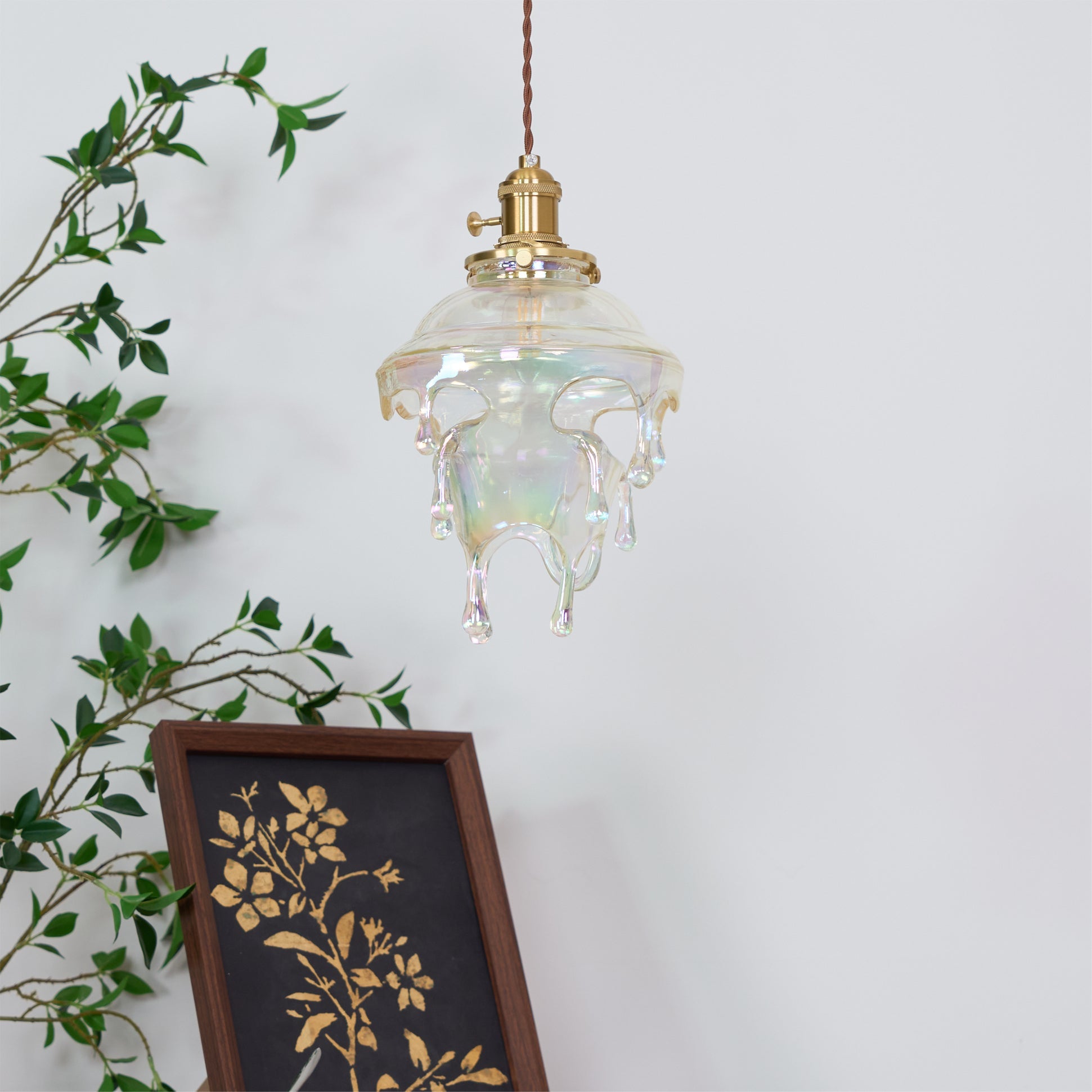 RIVERTIDE AQUA RESIN HANGING LANTERN