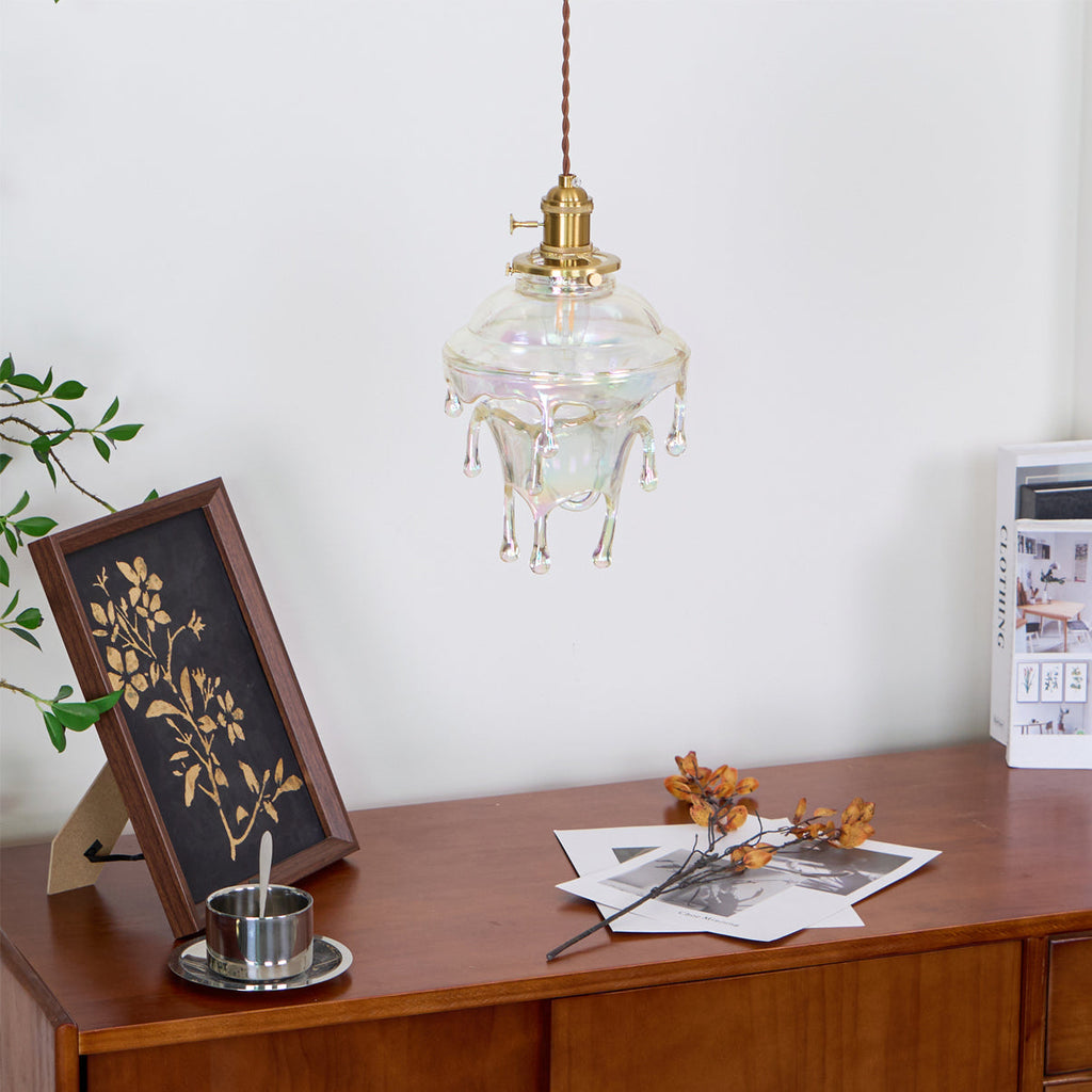 RIVERTIDE AQUA RESIN HANGING LANTERN