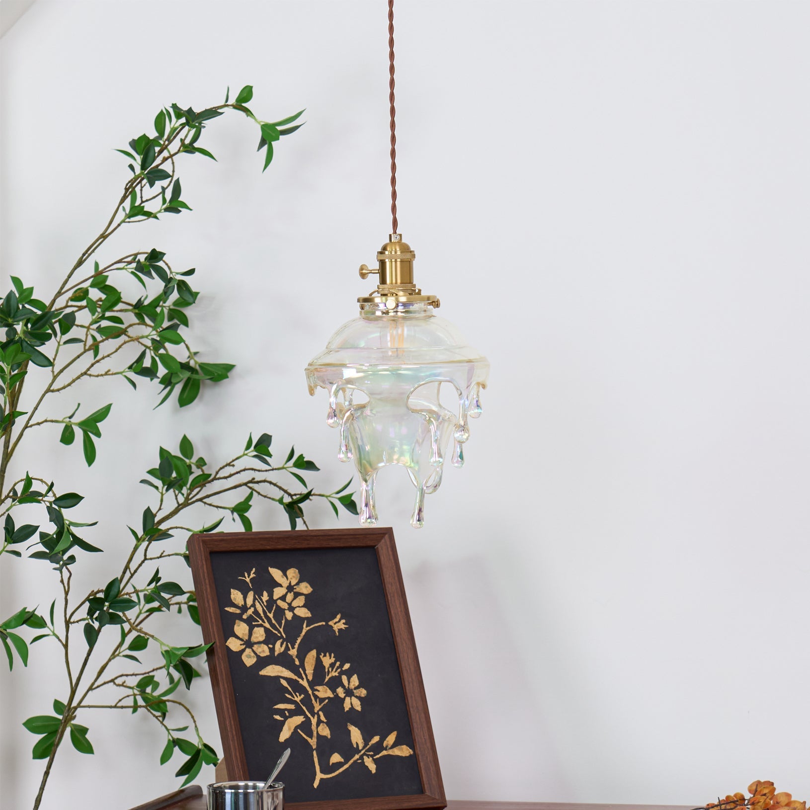 RIVERTIDE AQUA RESIN HANGING LANTERN