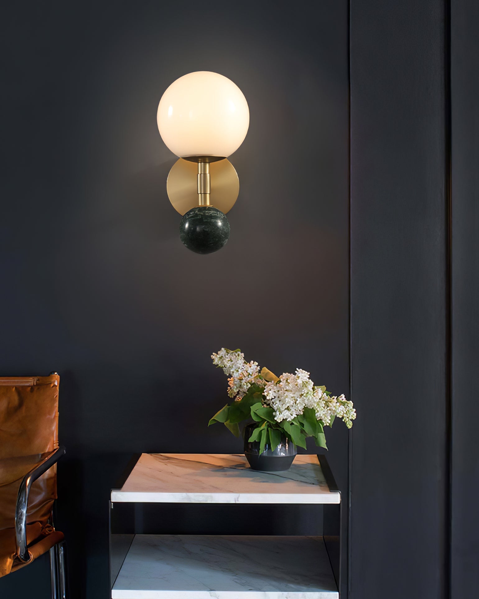 FENWICK TAPERED BRASS WALL SCONCE
