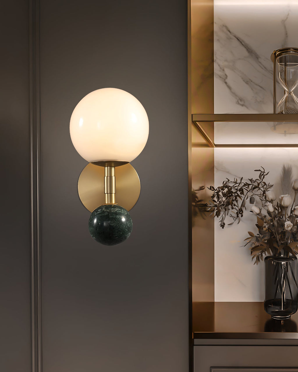 FENWICK TAPERED BRASS WALL SCONCE