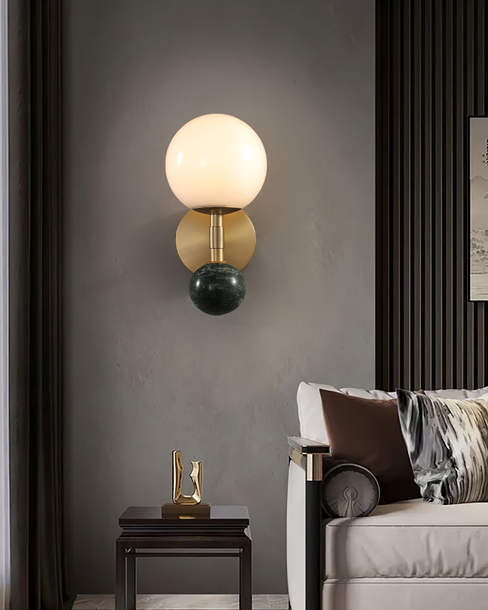 FENWICK TAPERED BRASS WALL SCONCE