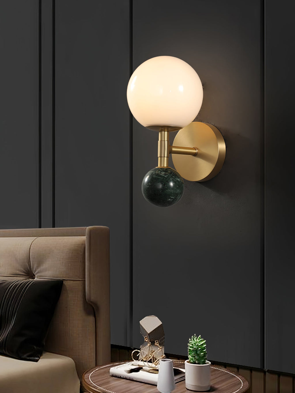 FENWICK TAPERED BRASS WALL SCONCE