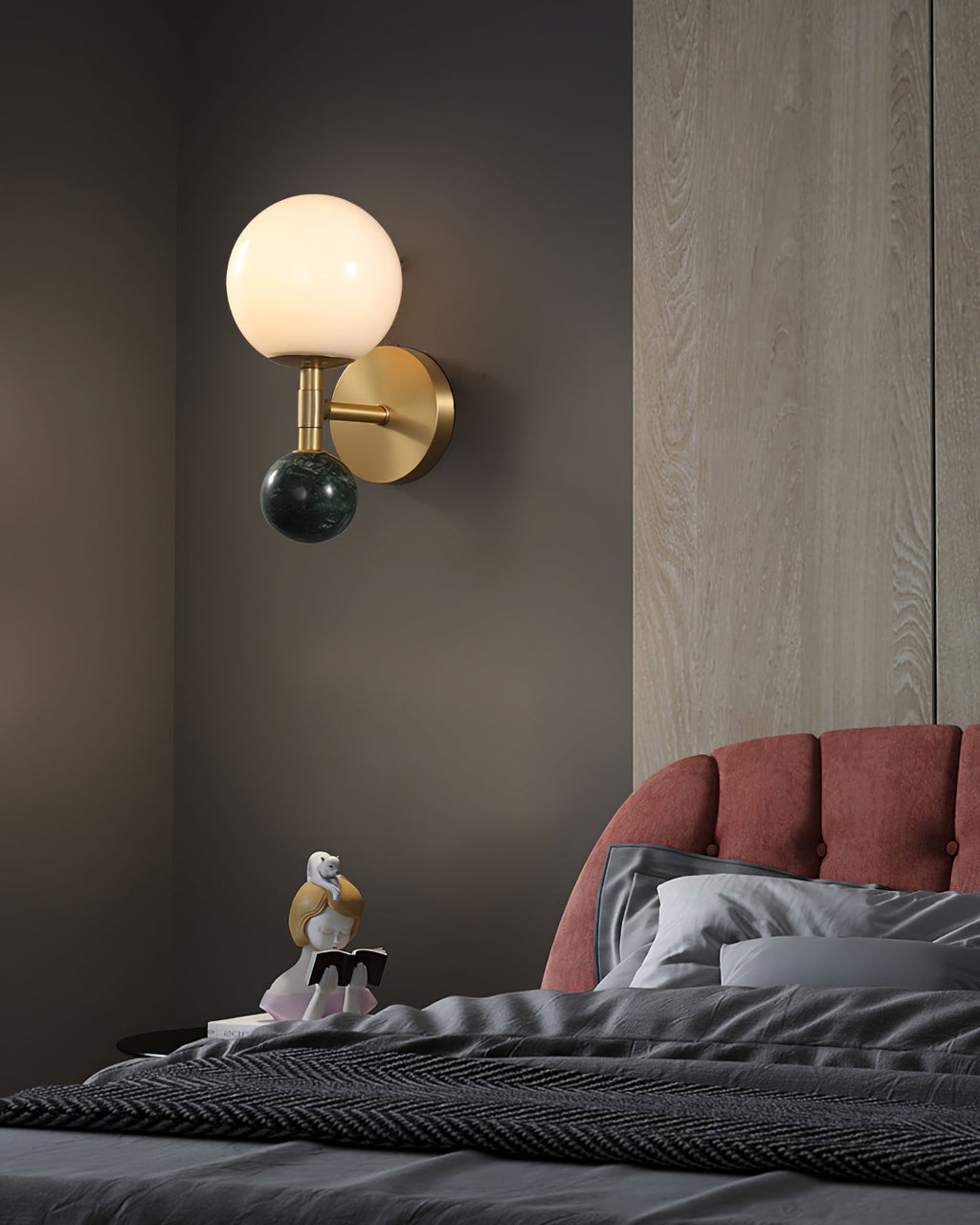 FENWICK TAPERED BRASS WALL SCONCE