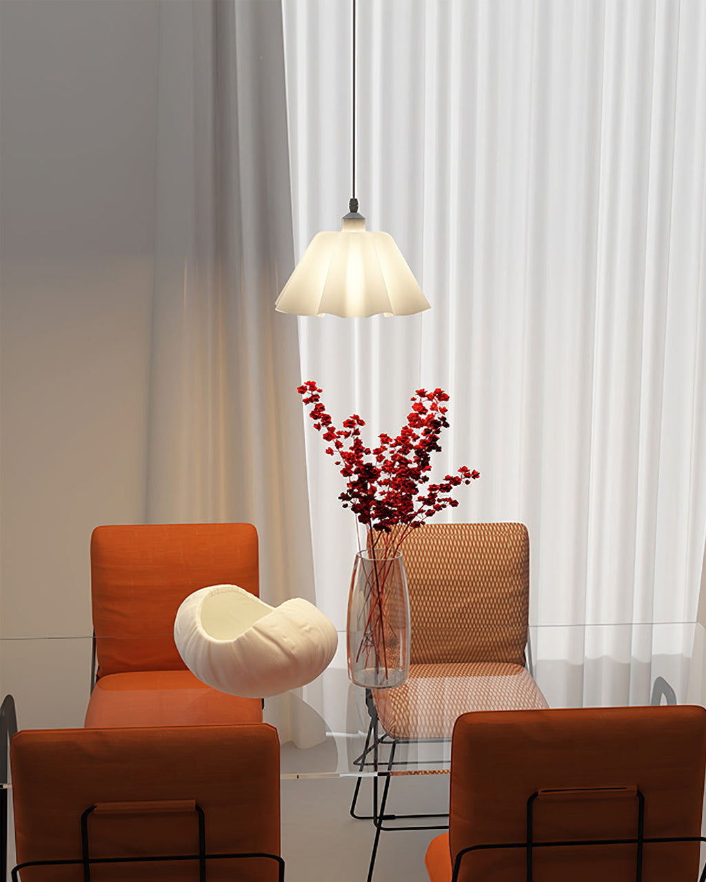 WINTERBOURNE FOLDED SHADE PENDANT LIGHT