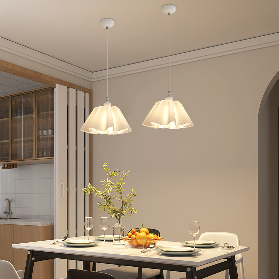 WINTERBOURNE FOLDED SHADE PENDANT LIGHT