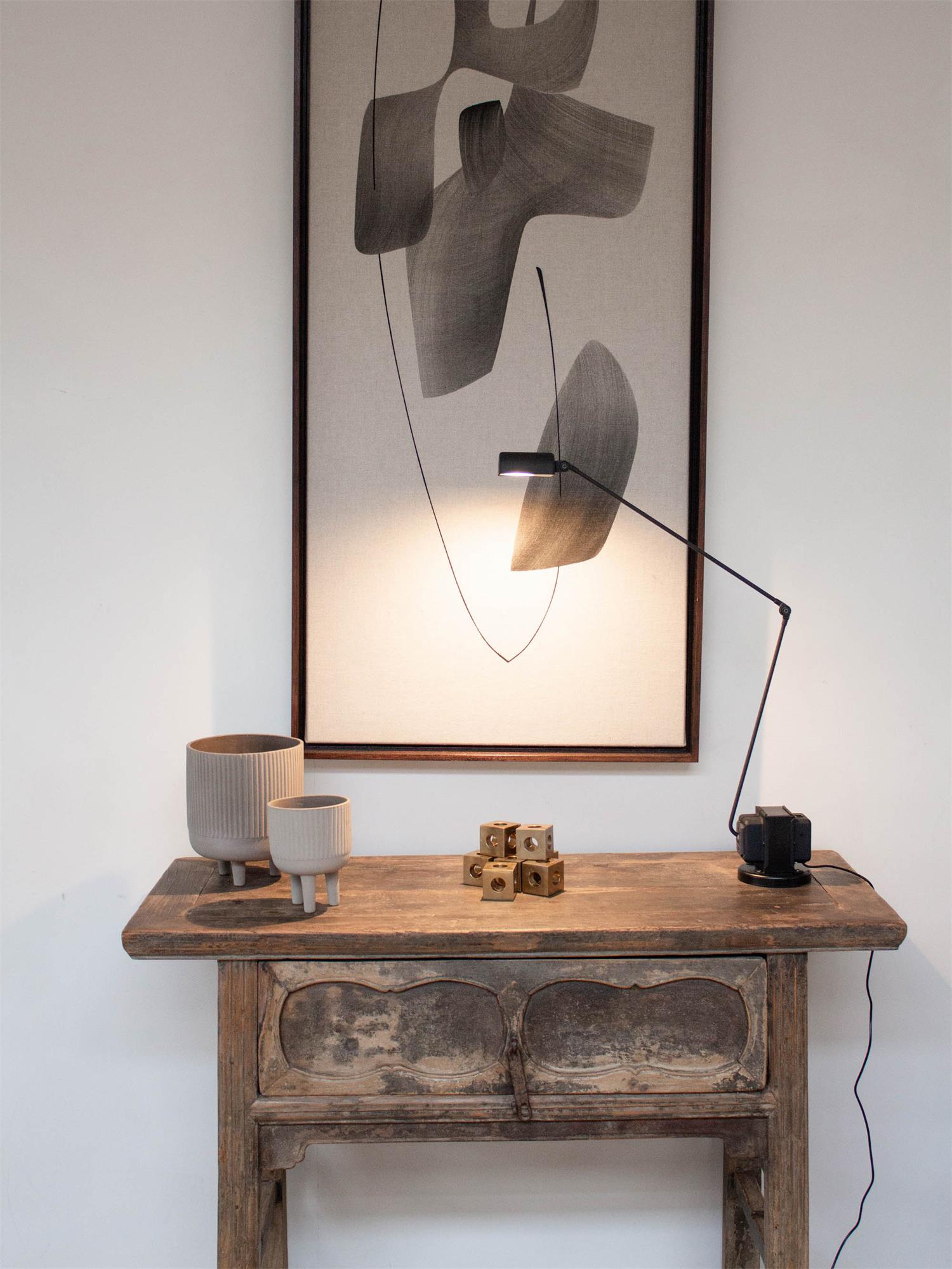 THISTLEWOOD RUSTIC BRASS TABLE LANTERN