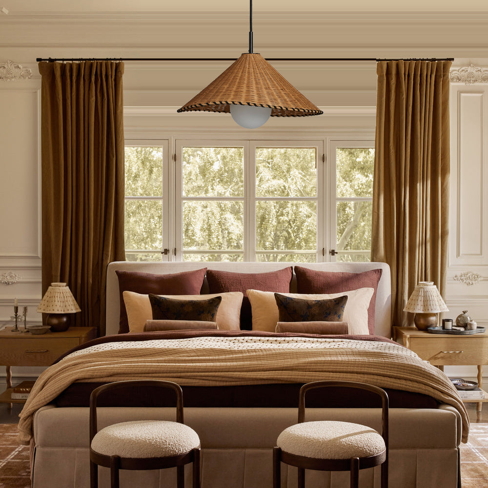 WINTERBOURNE CRYSTAL DRUM PENDANT