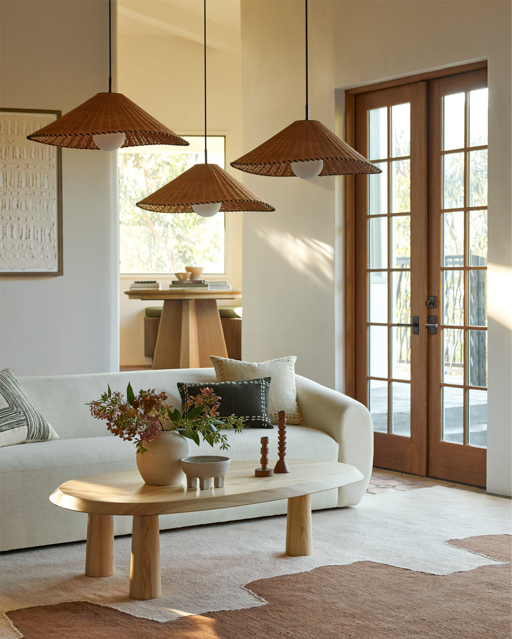WINTERBOURNE CRYSTAL DRUM PENDANT