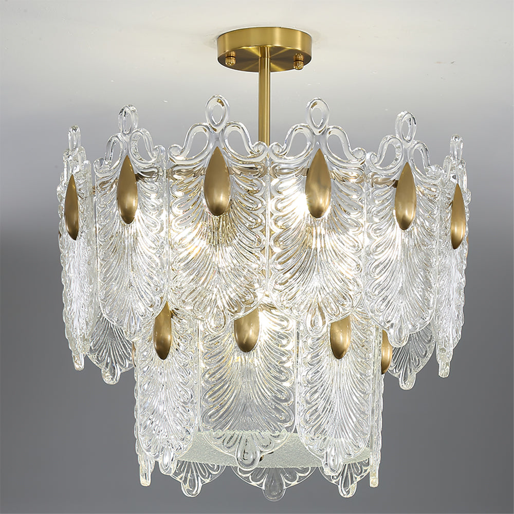VANDERBILT CRYSTAL TEARDROP LUMINAIRE