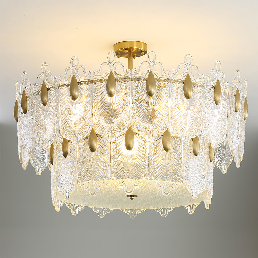 VANDERBILT CRYSTAL TEARDROP LUMINAIRE