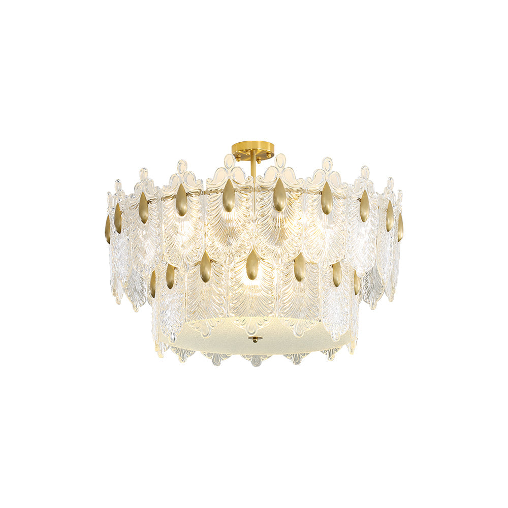 VANDERBILT CRYSTAL TEARDROP LUMINAIRE