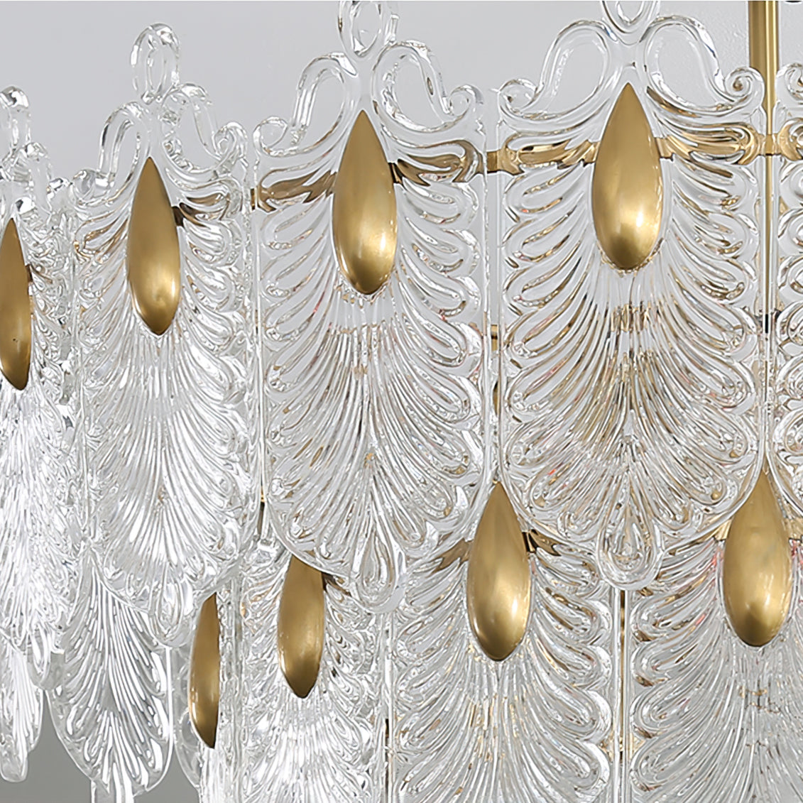 VANDERBILT CRYSTAL TEARDROP LUMINAIRE
