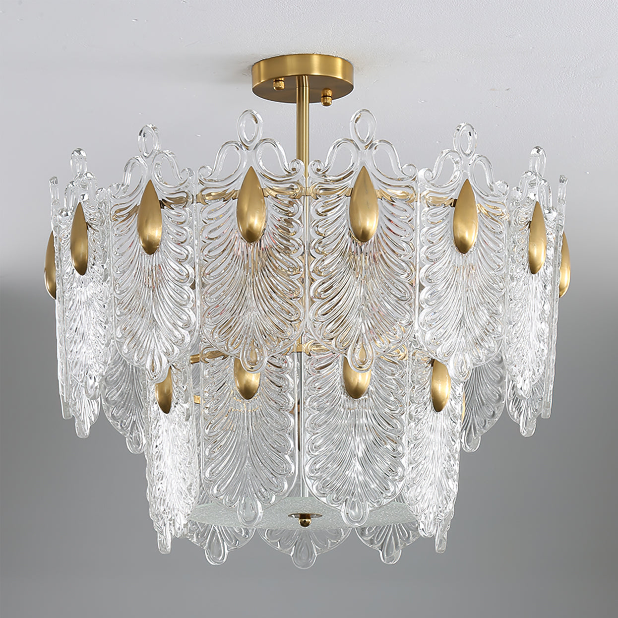 VANDERBILT CRYSTAL TEARDROP LUMINAIRE