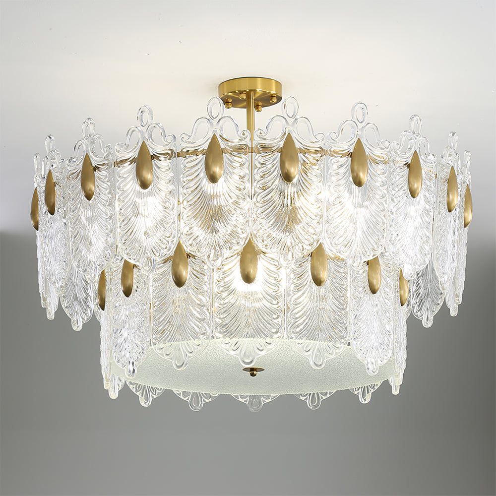 VANDERBILT CRYSTAL TEARDROP LUMINAIRE