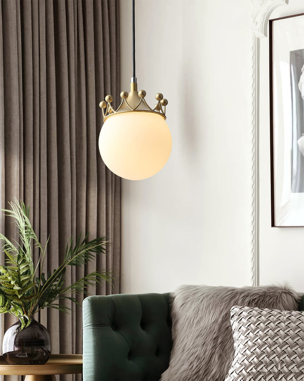 CHISWICK HANGING GLASS ORB LIGHT