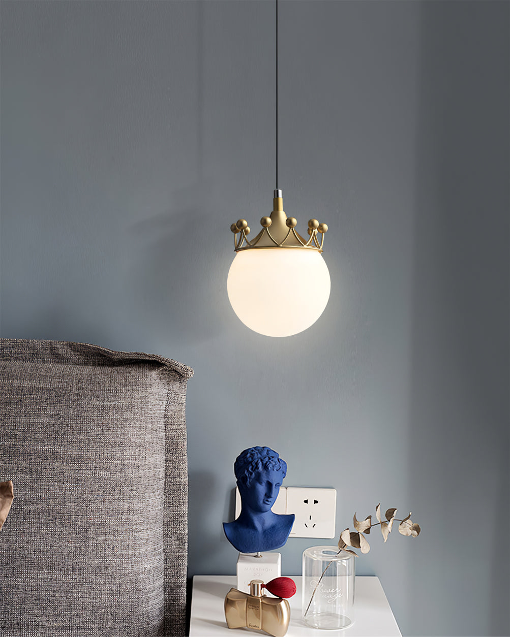 CHISWICK HANGING GLASS ORB LIGHT
