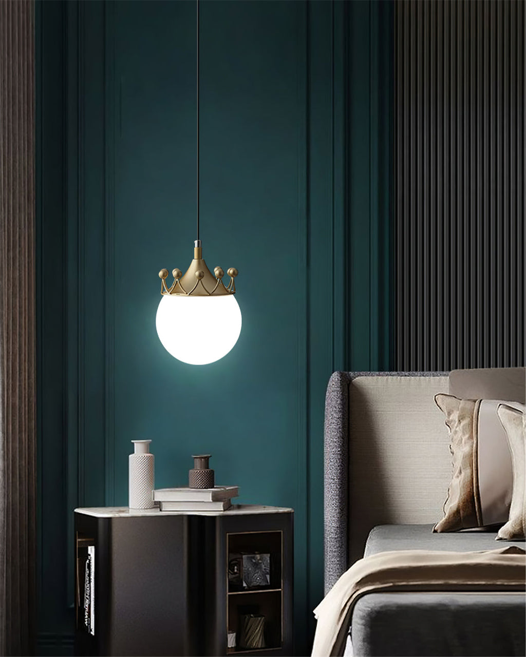 CHISWICK HANGING GLASS ORB LIGHT