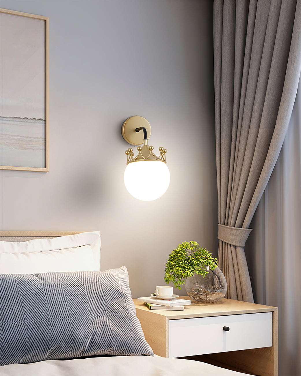 FENWICK IVORY TAPERED WALL SCONCE