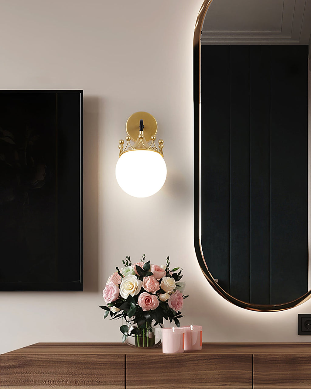FENWICK IVORY TAPERED WALL SCONCE