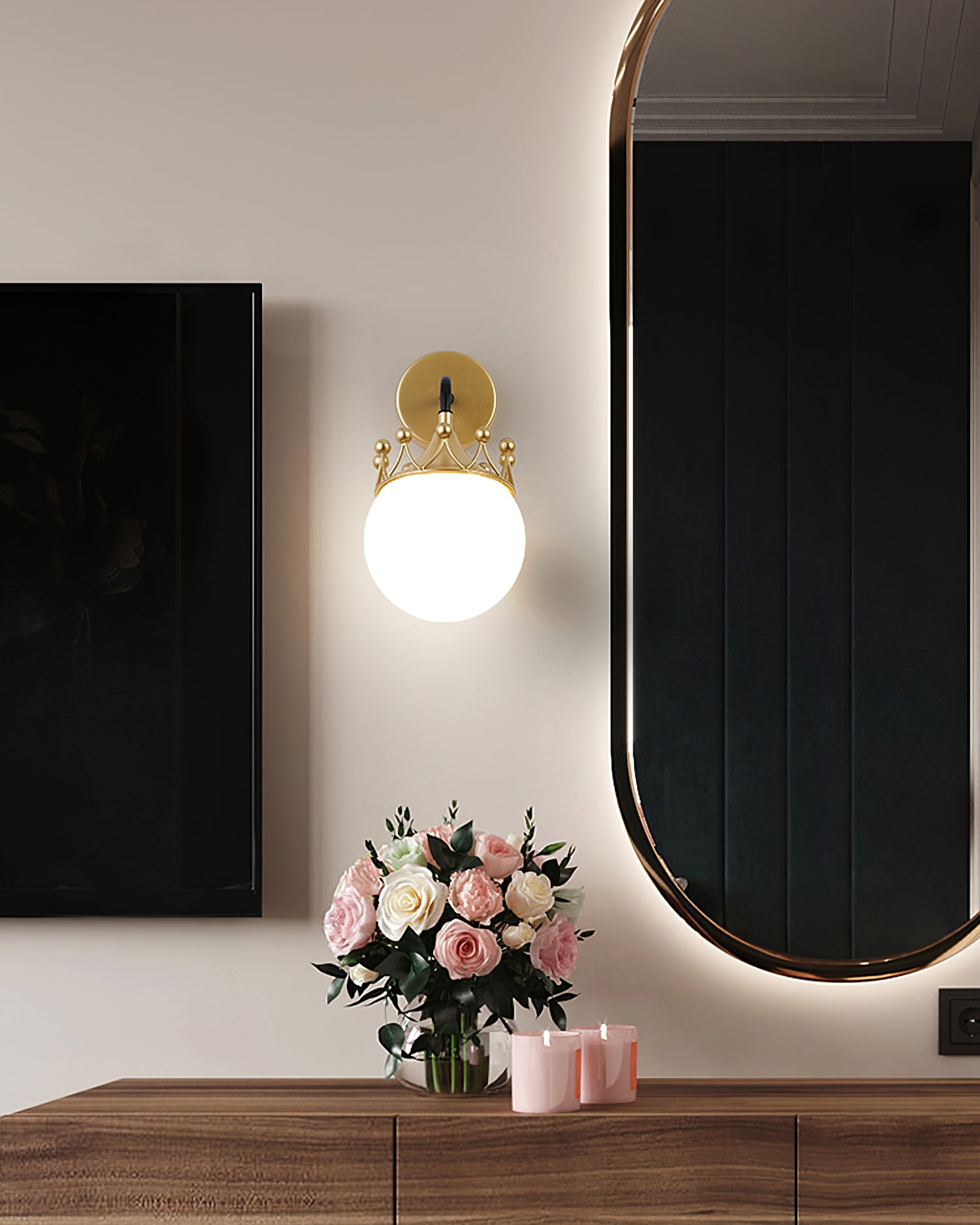 FENWICK IVORY TAPERED WALL SCONCE
