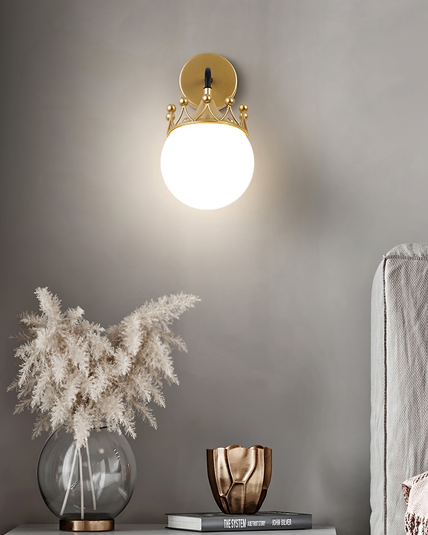 FENWICK IVORY TAPERED WALL SCONCE