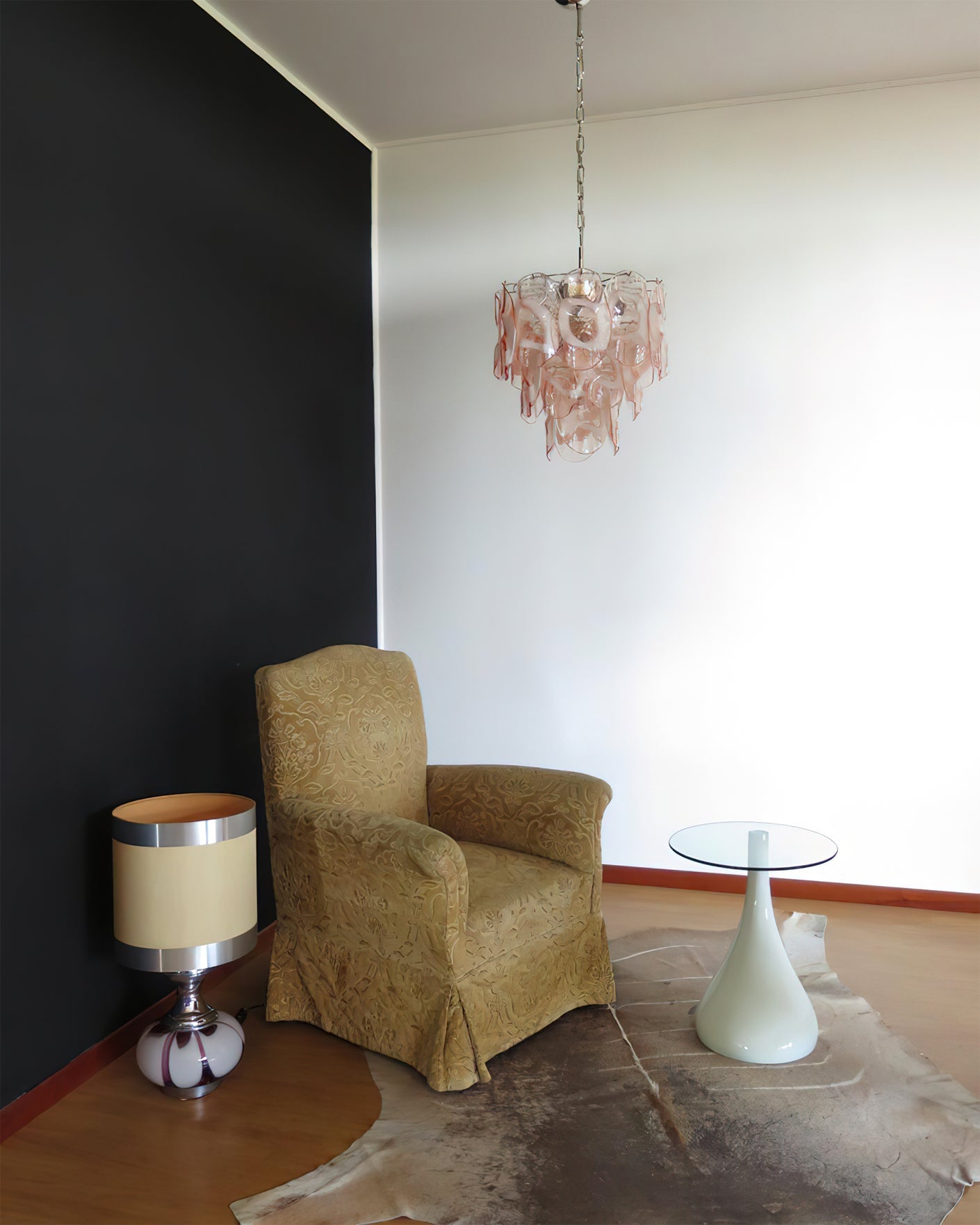 Rosalind Blush Crystal Pendant Light