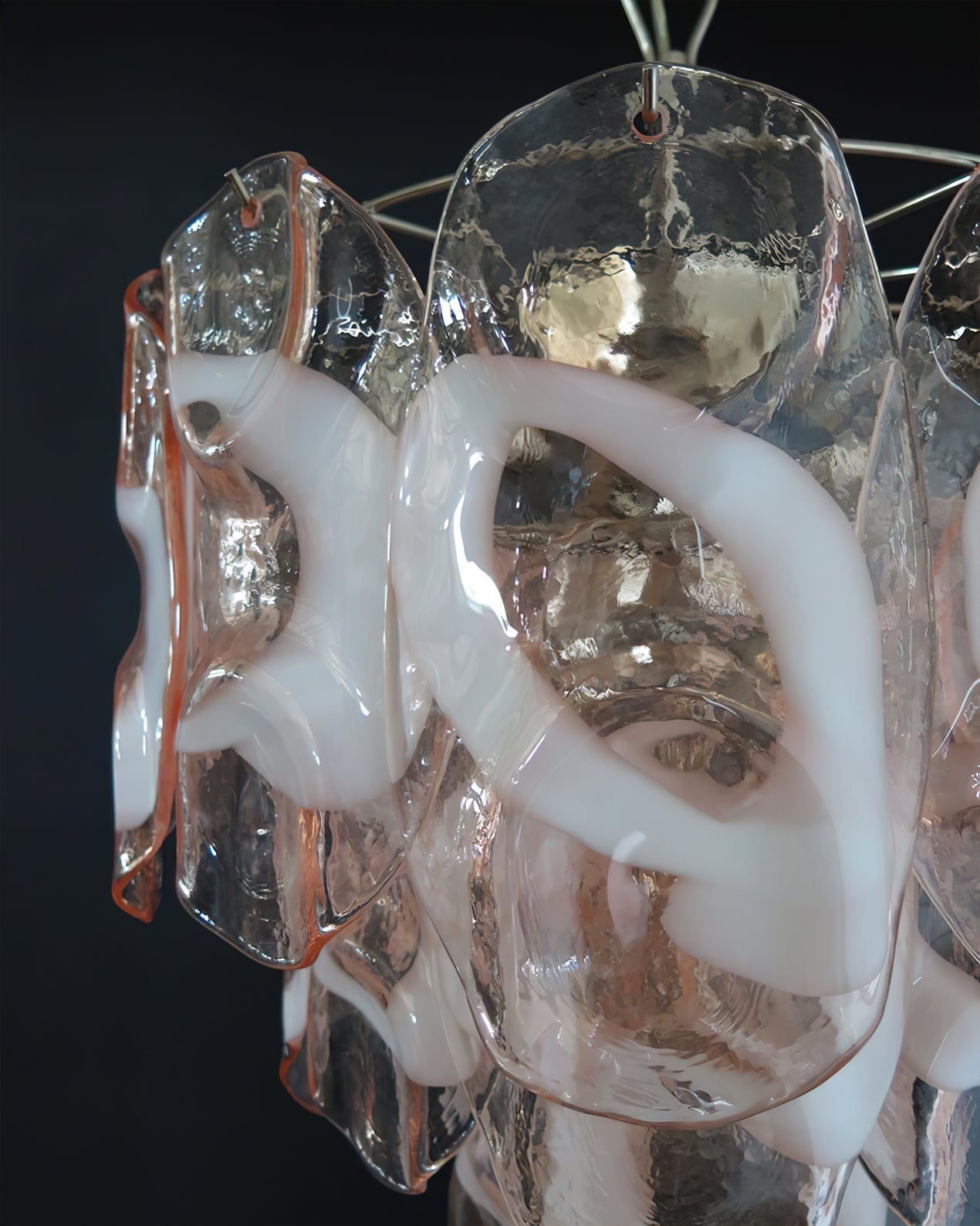 Rosalind Blush Crystal Pendant Light
