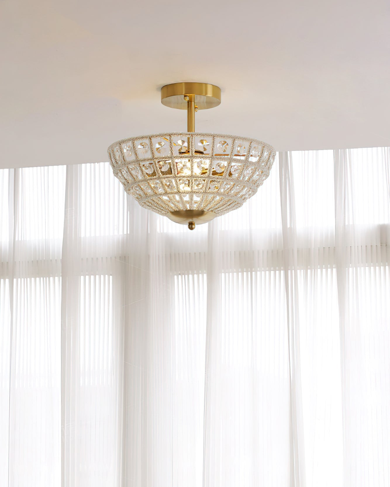 WINTHORPE CRYSTAL ORB CEILING LANTERN