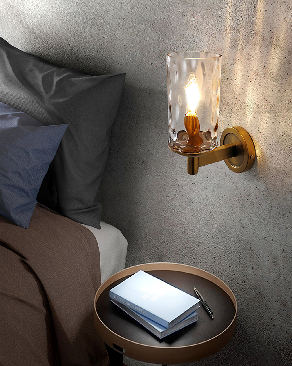 FENWICK VINTAGE BRASS WALL SCONCE