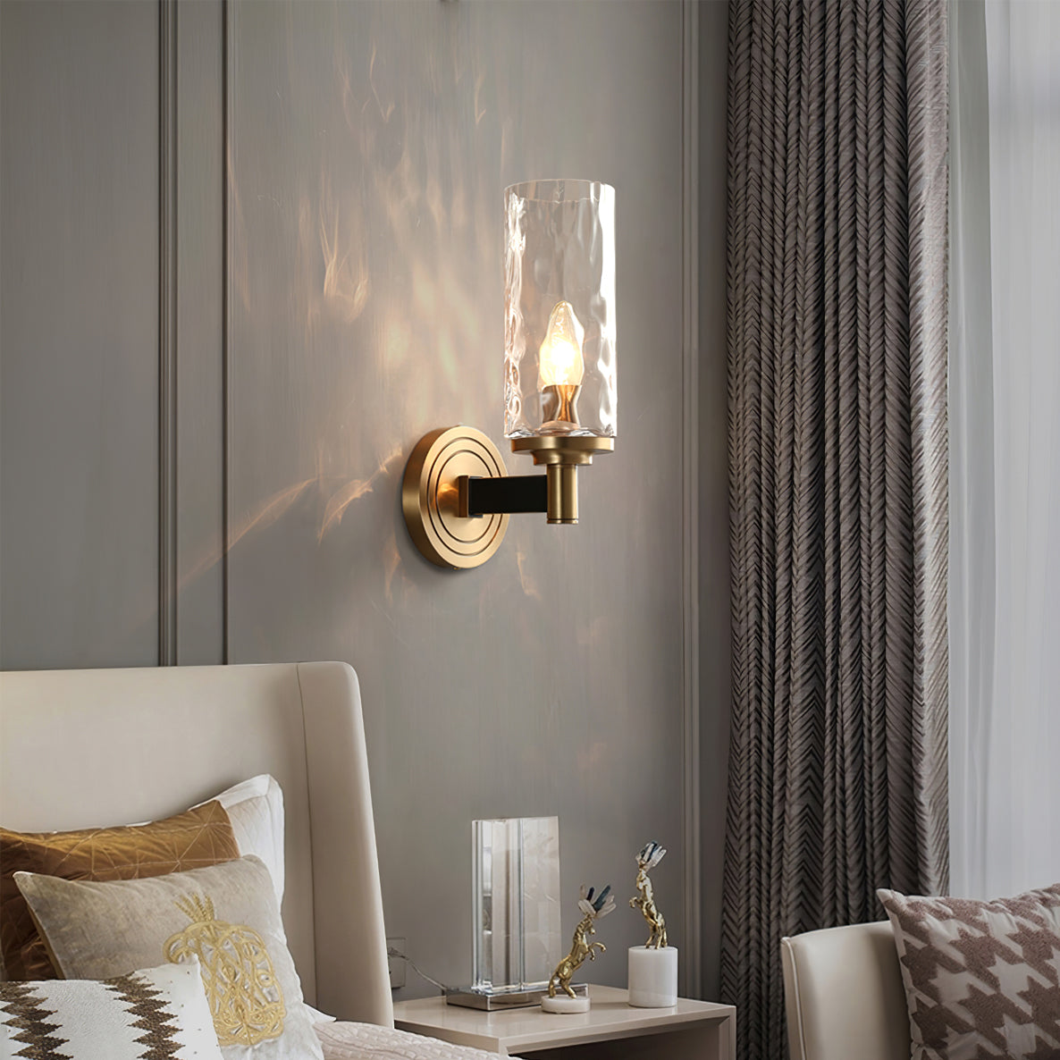 FENWICK VINTAGE BRASS WALL SCONCE