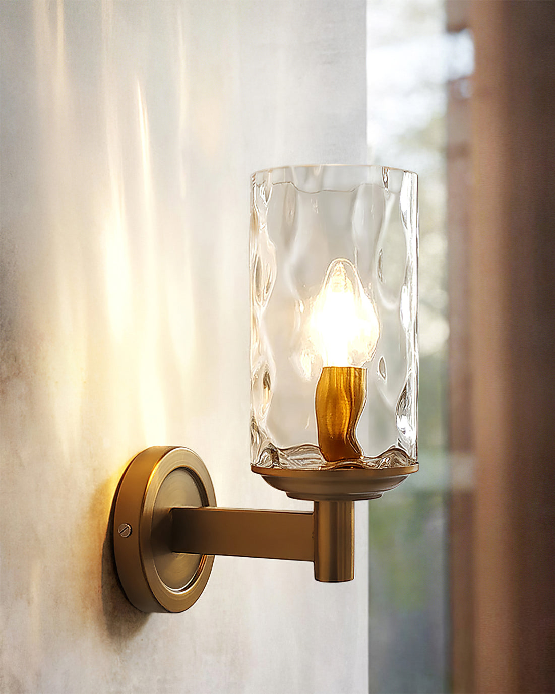 FENWICK VINTAGE BRASS WALL SCONCE
