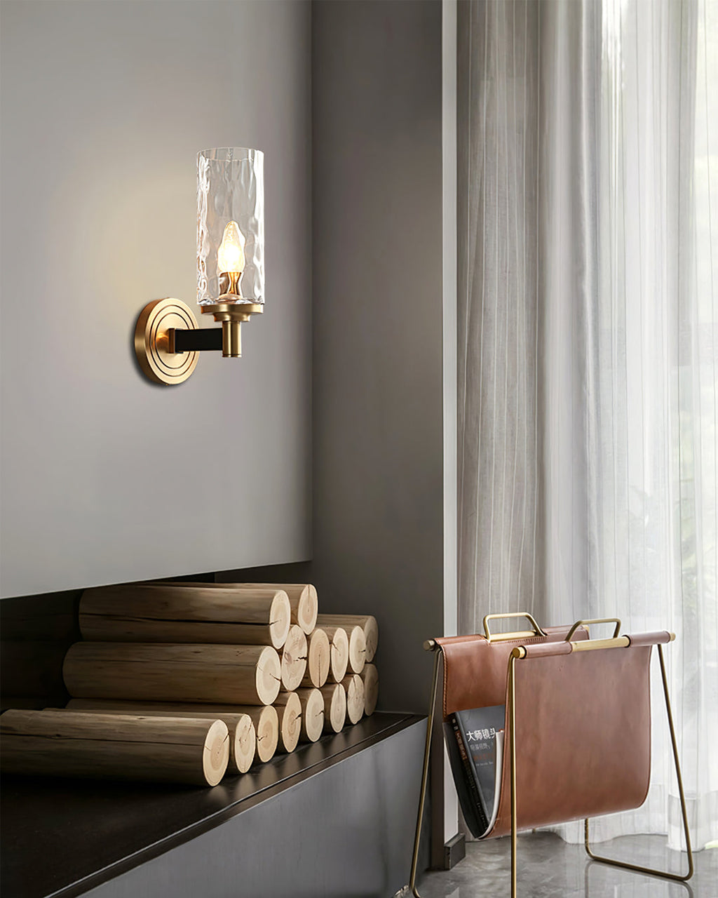 FENWICK VINTAGE BRASS WALL SCONCE