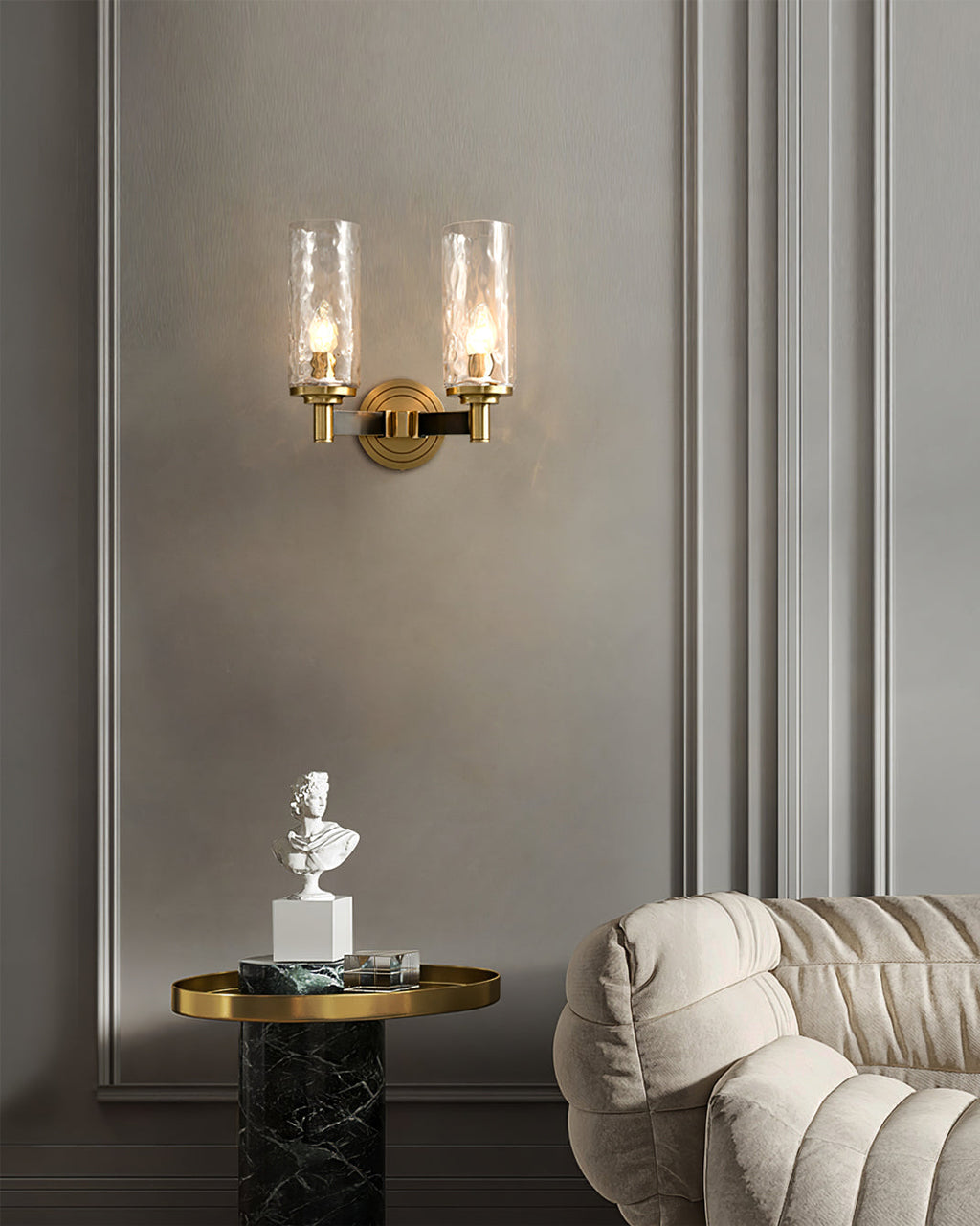 FENWICK VINTAGE BRASS WALL SCONCE