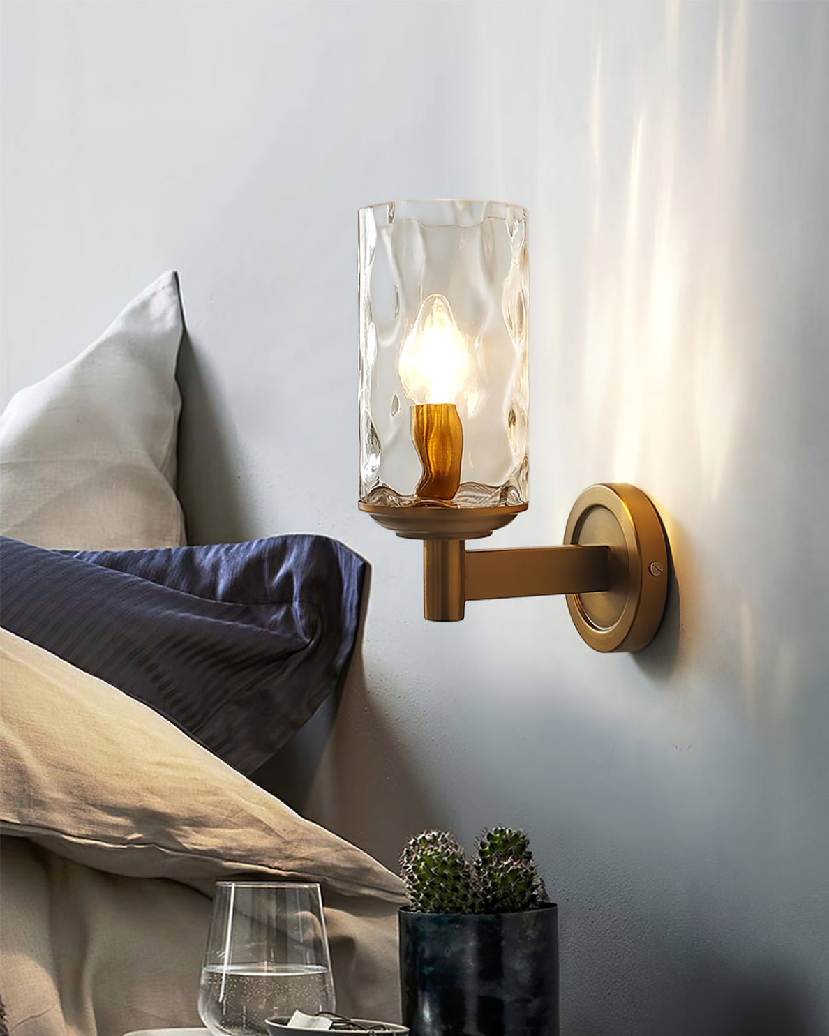 FENWICK VINTAGE BRASS WALL SCONCE