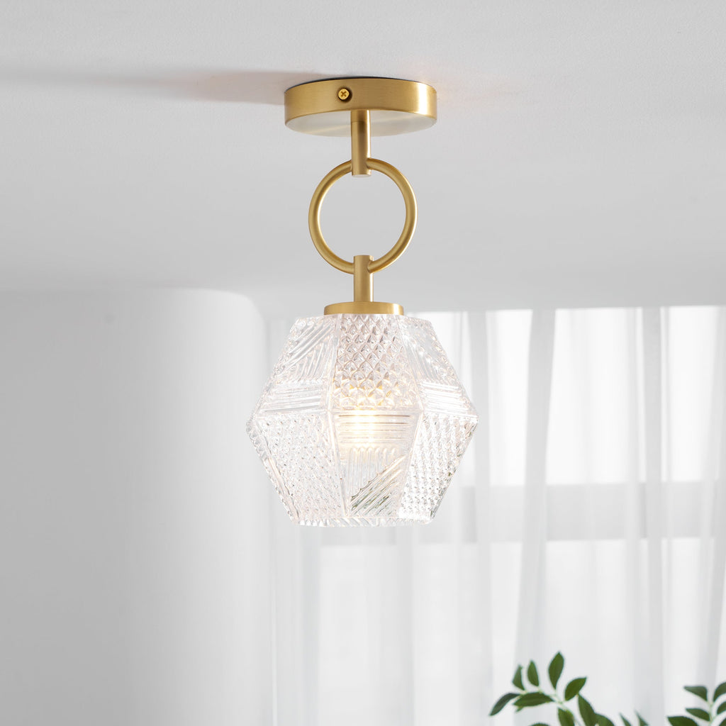 CHARLESTON DIAMOND GEOMETRIC CEILING LANTERN