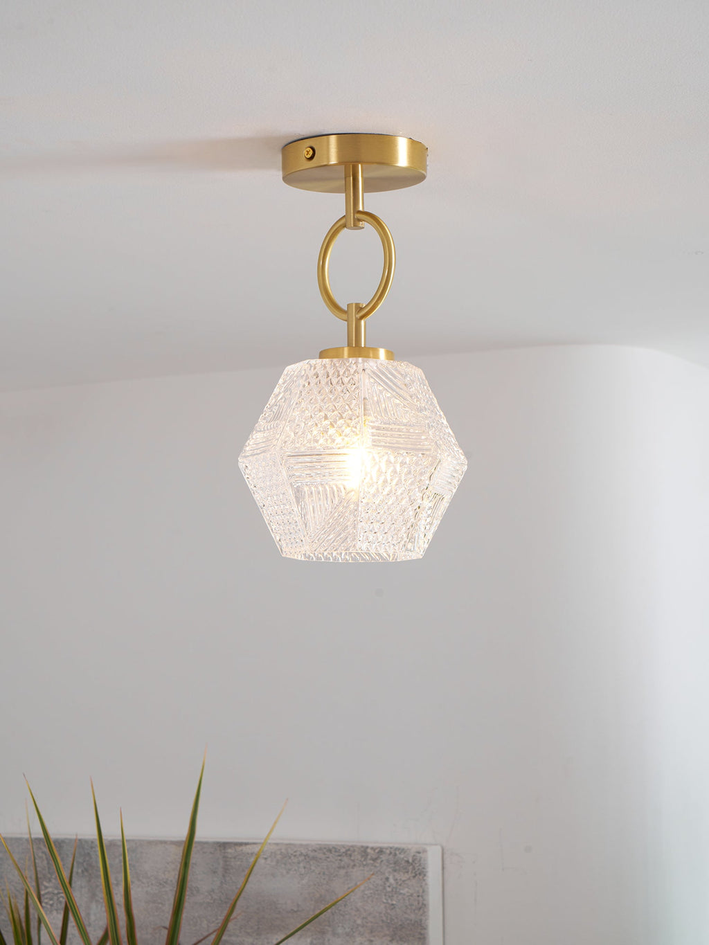 CHARLESTON DIAMOND GEOMETRIC CEILING LANTERN