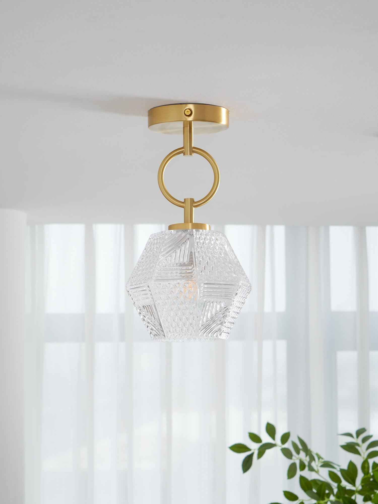 CHARLESTON DIAMOND GEOMETRIC CEILING LANTERN
