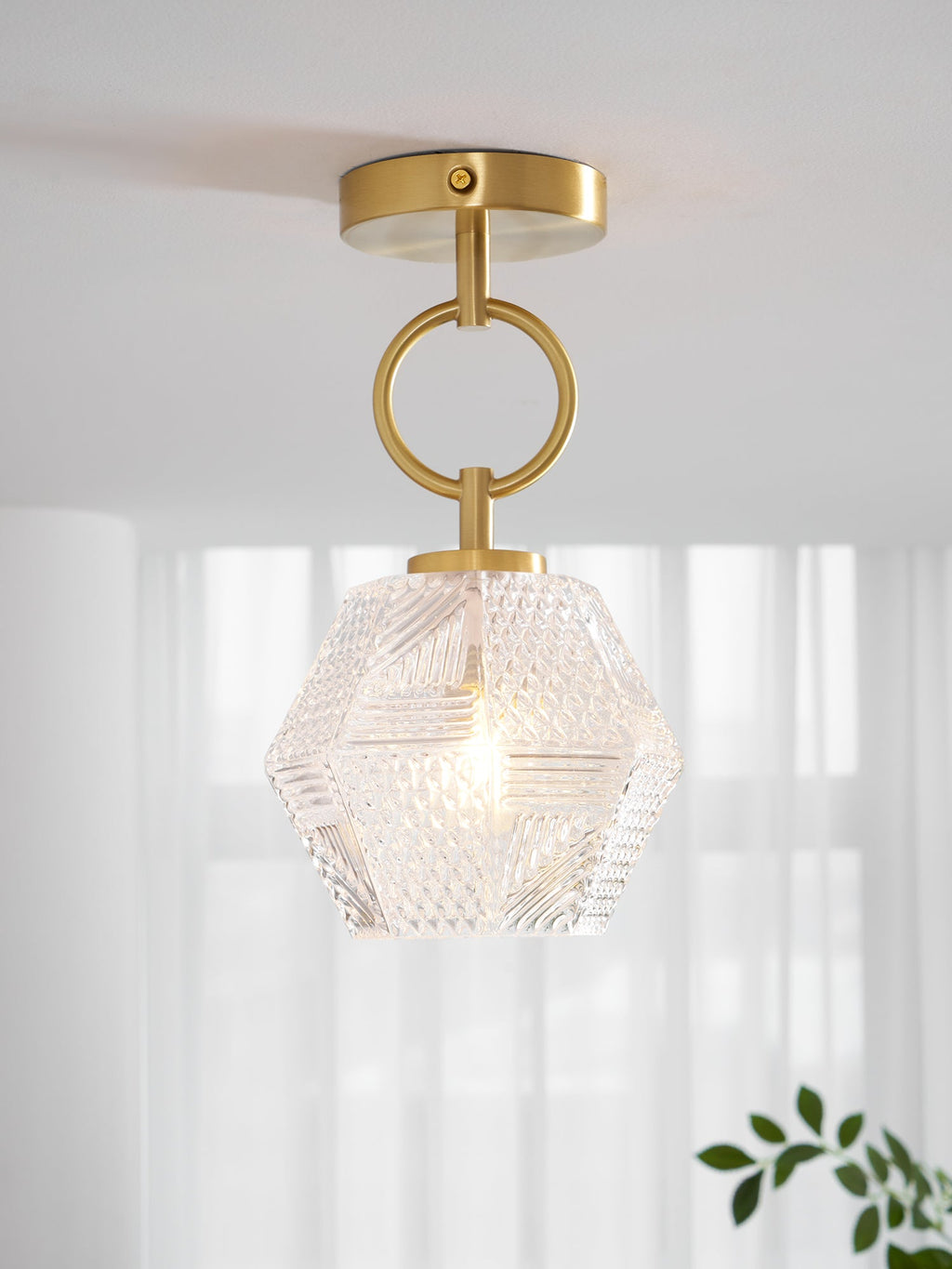 CHARLESTON DIAMOND GEOMETRIC CEILING LANTERN