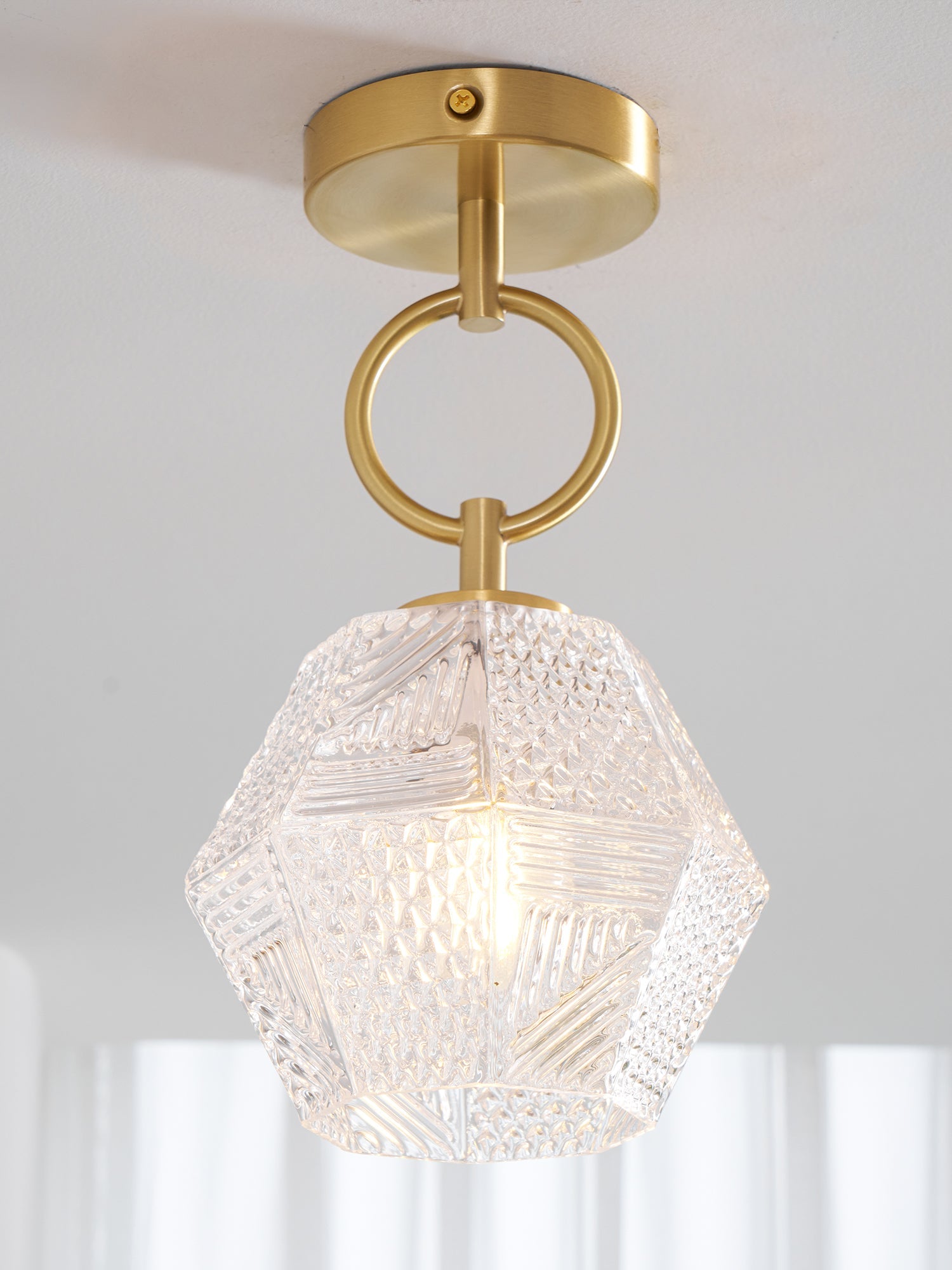 CHARLESTON DIAMOND GEOMETRIC CEILING LANTERN